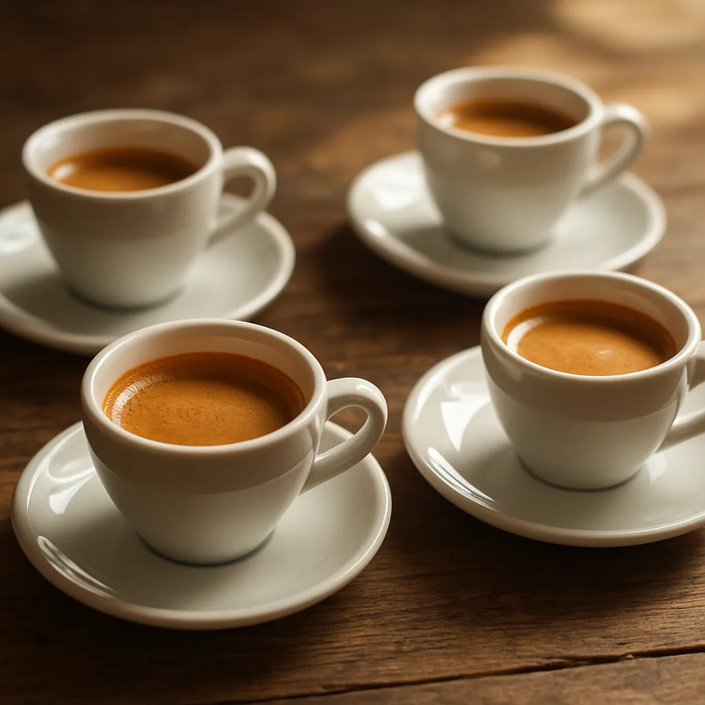 Sıcak Espresso Kahveler görseli