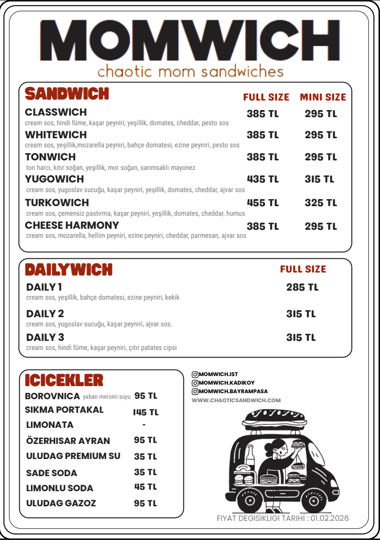 MOMWİCH SANDWICH Menü Görseli 1