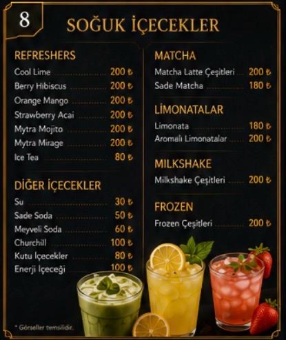 Mytra Coffee&Chocolate Menü Görseli 3