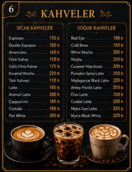 Mytra Coffee&Chocolate Menü Görseli 2