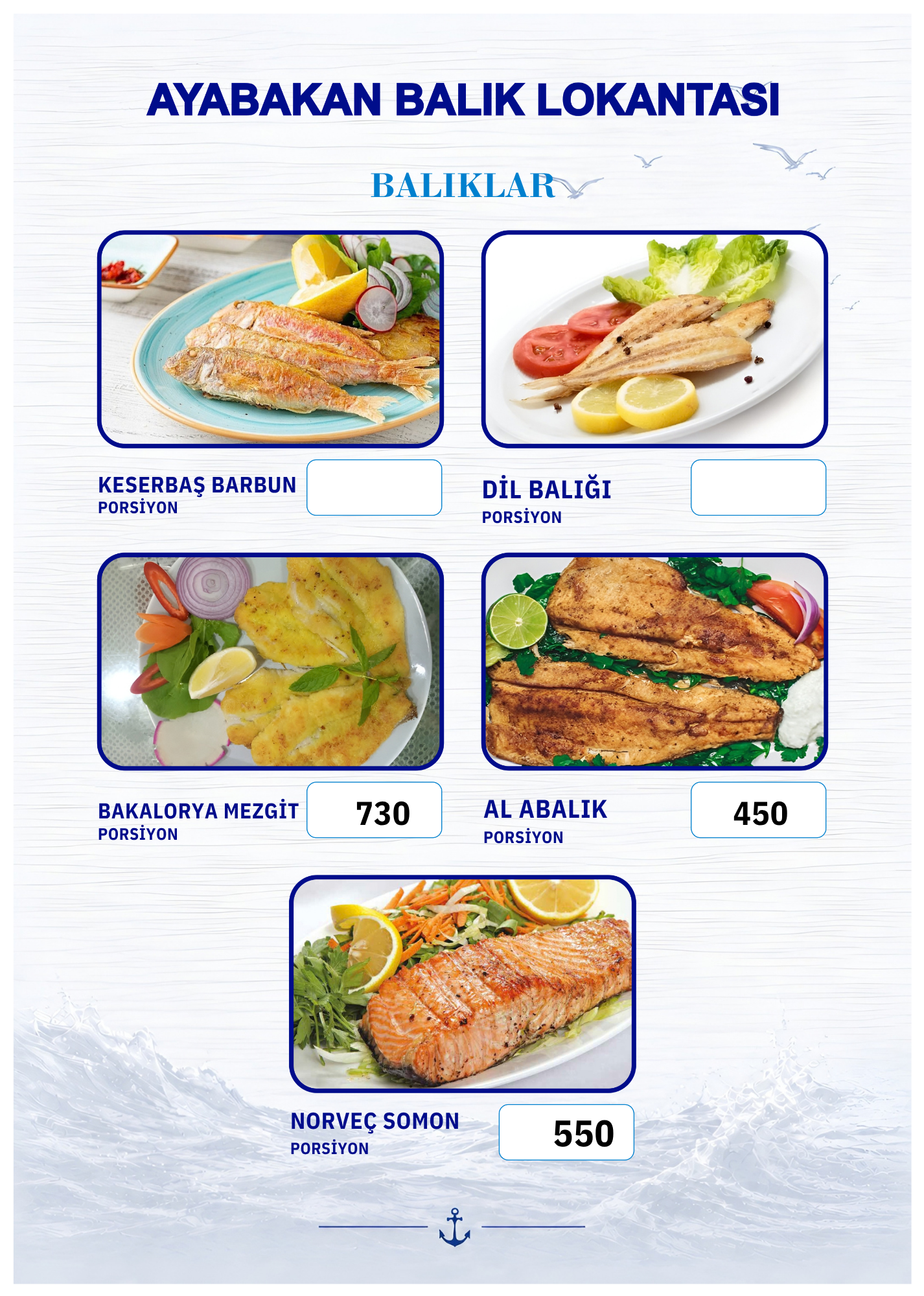 ayabakan balıkçılık Menü Görseli 8