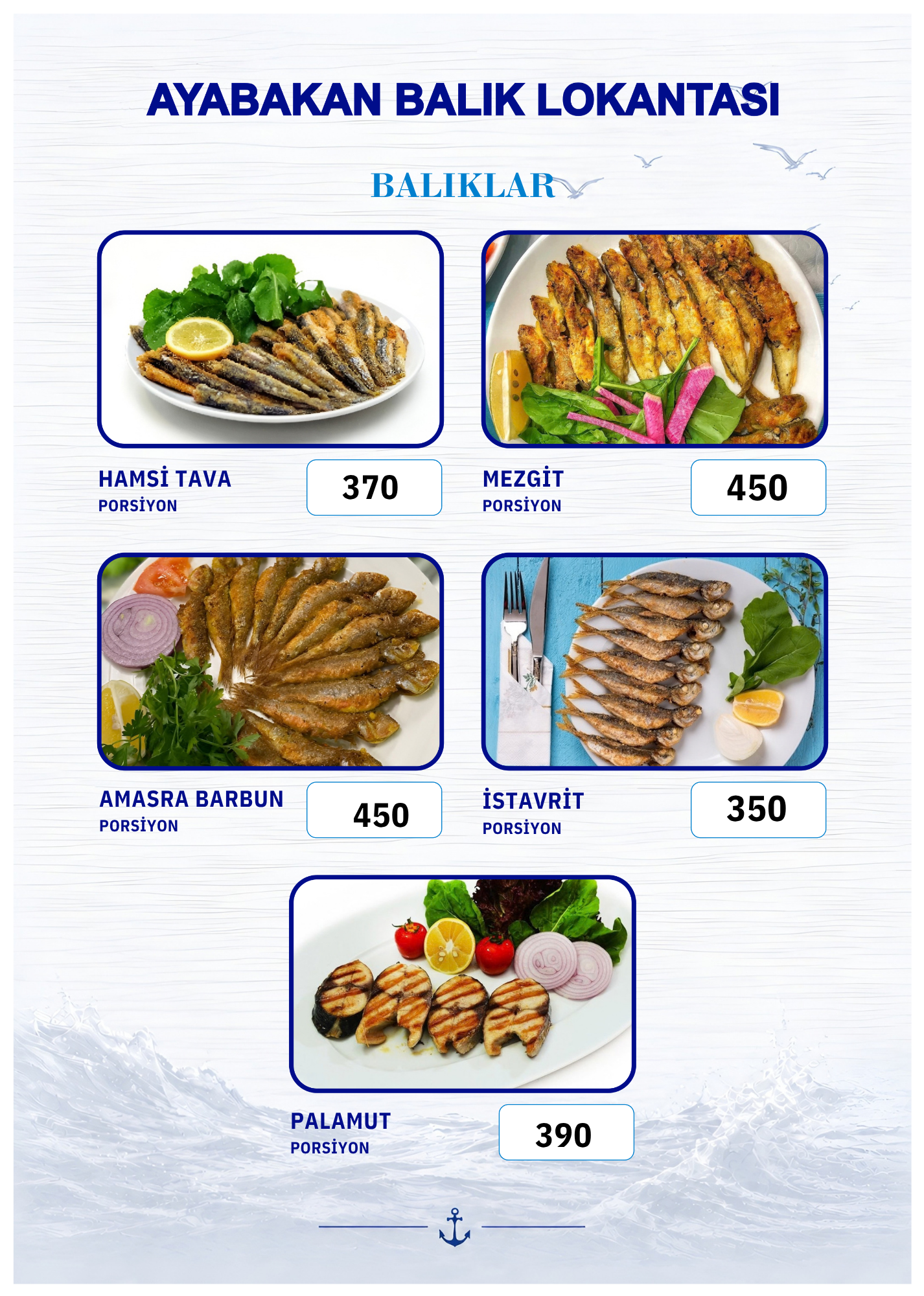 ayabakan balıkçılık Menü Görseli 5